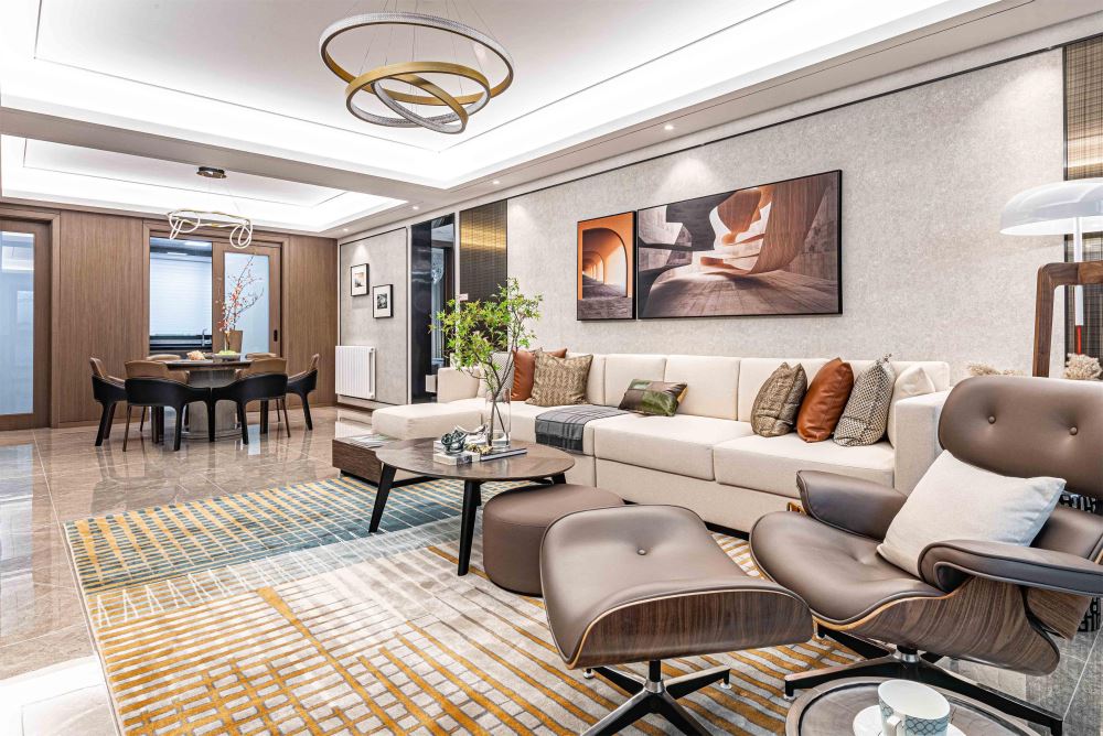 佛山市金地&middot;招商臻玥府新中式风格四居室装修案例