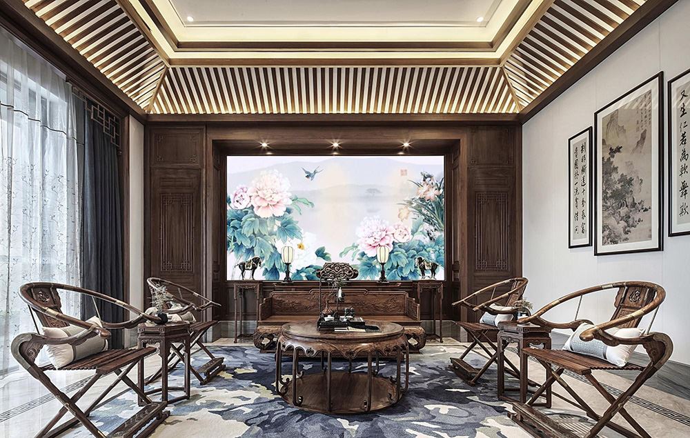 佛山市方直·珑湖湾新古典风格别墅装修案例