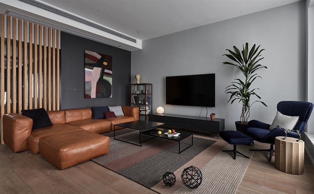 佛山市招商曦岸现代风格三居室装修案例