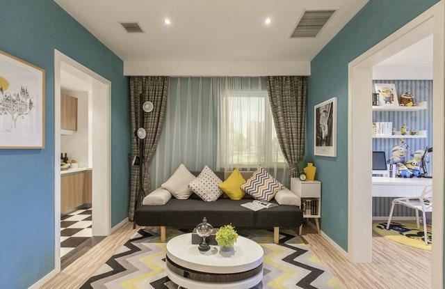 佛山市旭辉雅居乐清樾北欧风格四居室装修案例